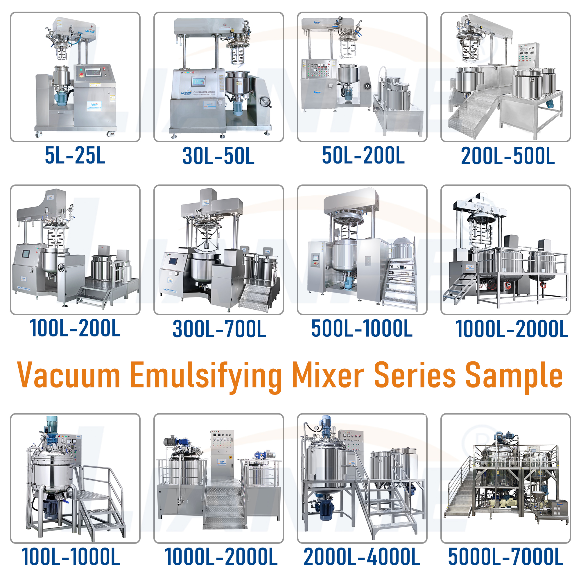 LIANHE 30-50L Hydraulic Type Cream Vacuum Emulsifying Mixer Manufacturer - Image 6